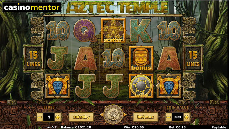 Скриншот слота Aztec Temple от Amatic Industries