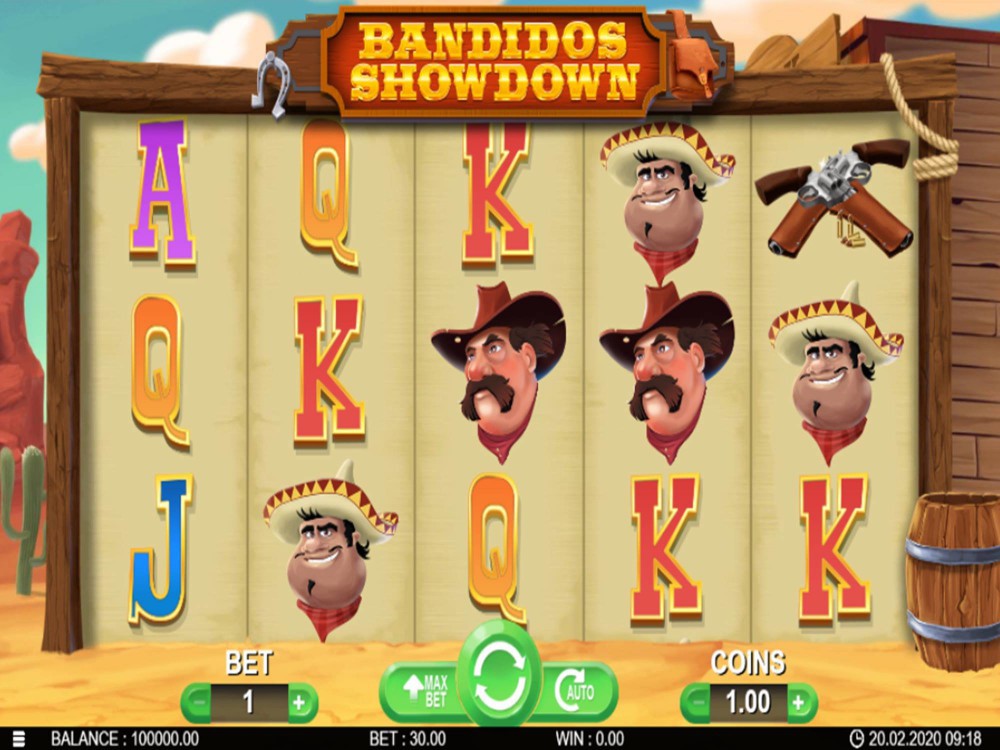 Скриншот слота Bandidos Showdown от Saucify
