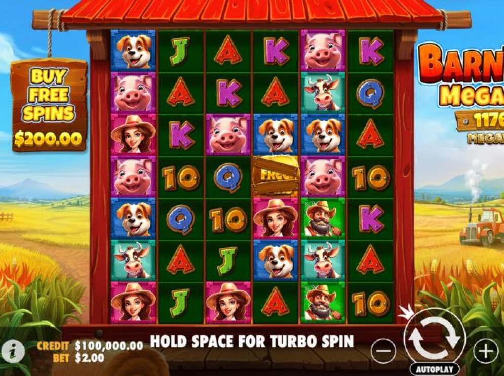 Скриншот слота Barnyard Megahays Megaways от Betsoft