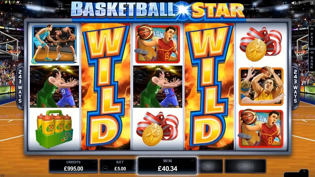 Скриншот слота Basketball Star от Microgaming