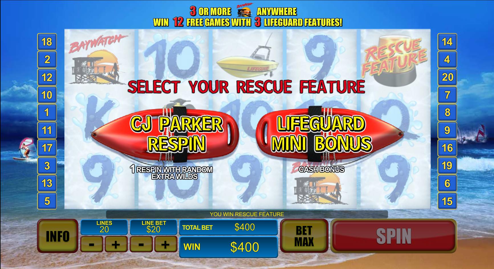 Скриншот слота Baywatch от Games Global
