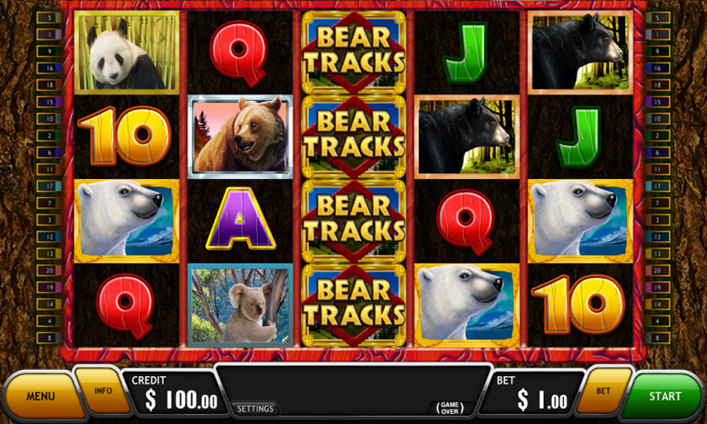 Скриншот слота Bear Tracks от Wazdan