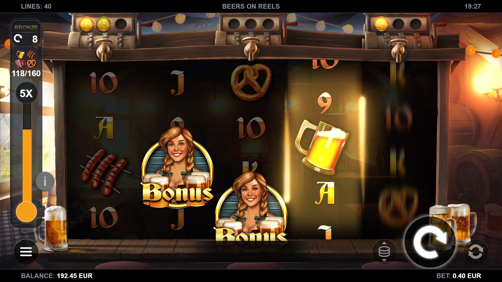 Скриншот слота Beers on Reels от Wazdan