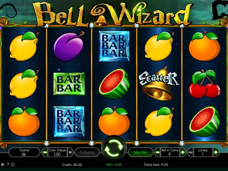 Скриншот слота Bell Wizard от Saucify (BetOnSoft)