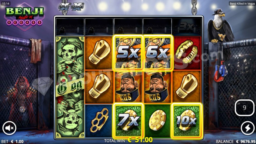 Скриншот слота Benji Killed in Vegas: Обзор игры от Saucify (BetOnSoft)