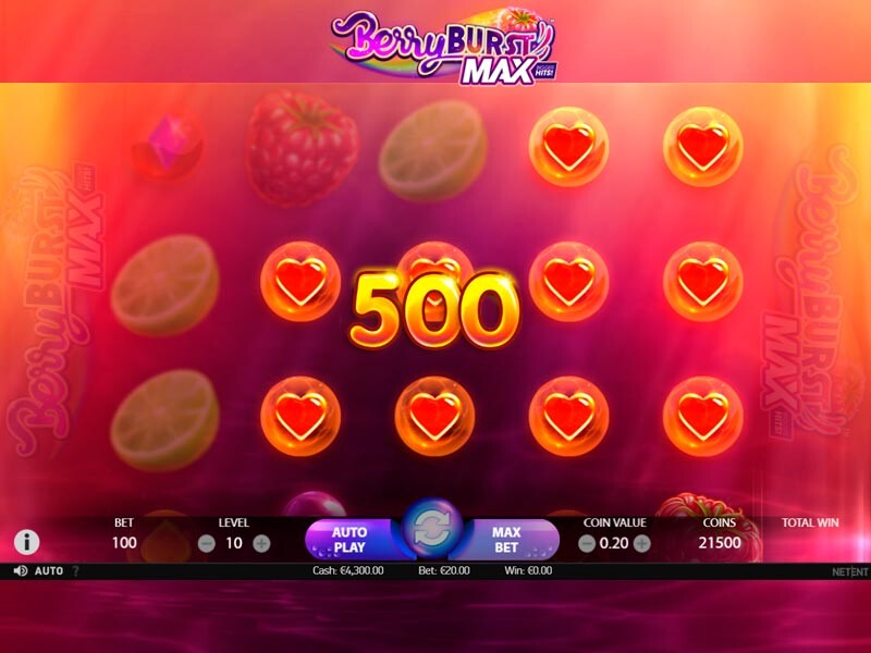Скриншот слота Berryburst MAX от NetEnt