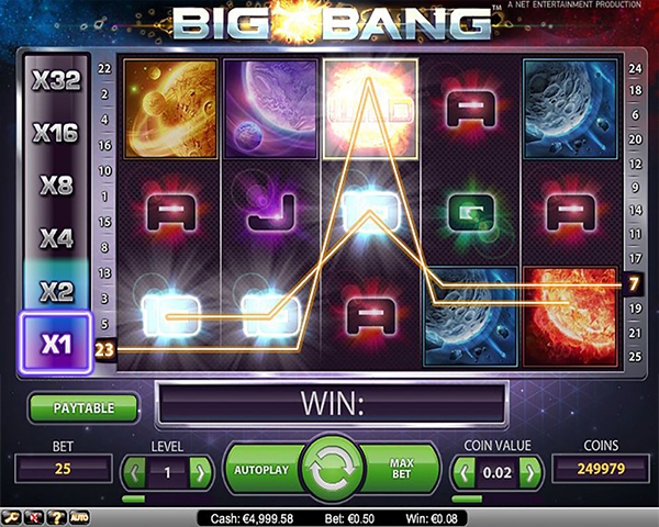 Скриншот слота Big Bang от Push Gaming
