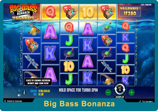 Скриншот слота Big Bass Bonanza Megaways от Pragmatic Play