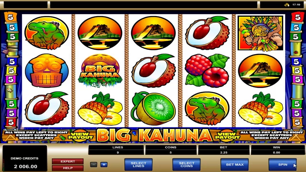 Скриншот слота Big Kahuna от Microgaming