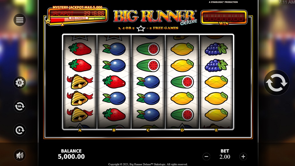 Скриншот слота Big Runner Deluxe от Spadegaming