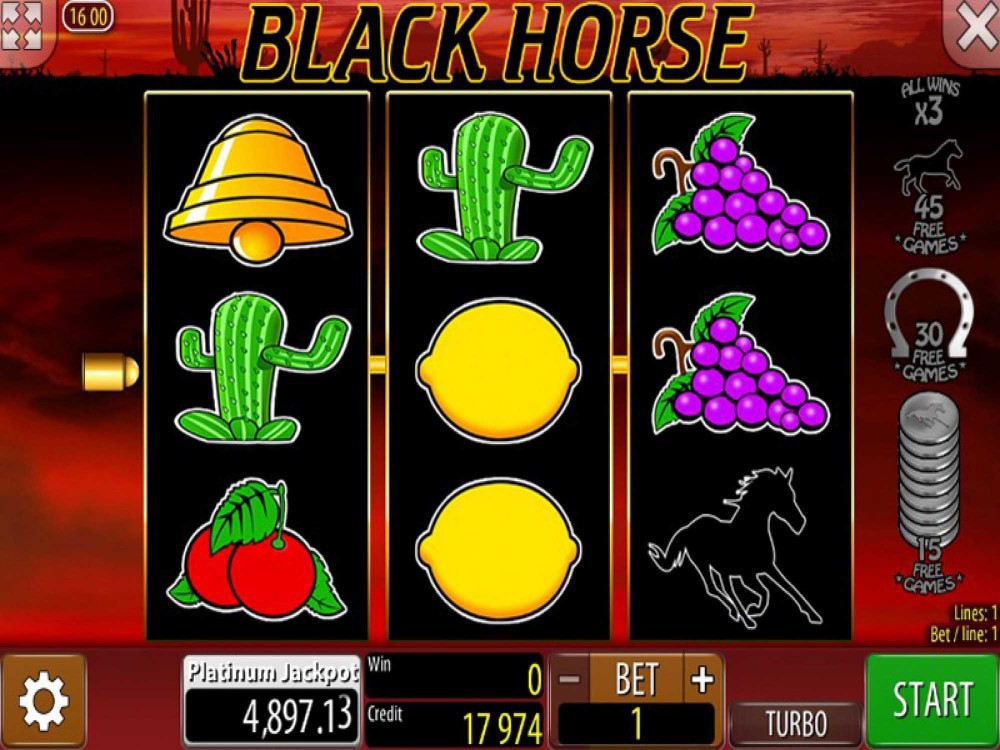 Скриншот слота Black Horse от Wazdan
