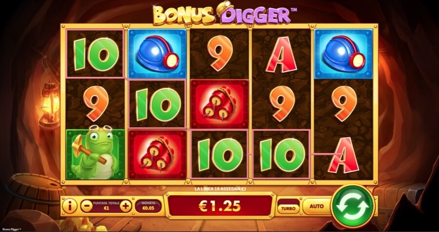 Скриншот слота Bonus Digger от Nolimit City