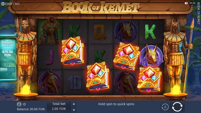 Скриншот слота Купить игровой автомат Book of Kemet от BGaming