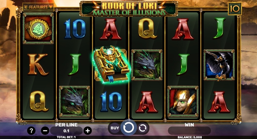 Скриншот слота Book of Loki от 1x2 Gaming
