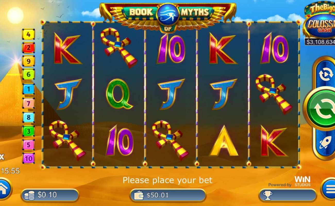 Скриншот слота Book of Myth от 1x2 Gaming