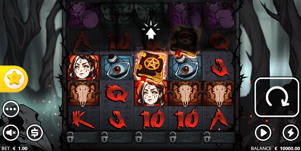 Скриншот слота Book of Shadows от SYNOT Games