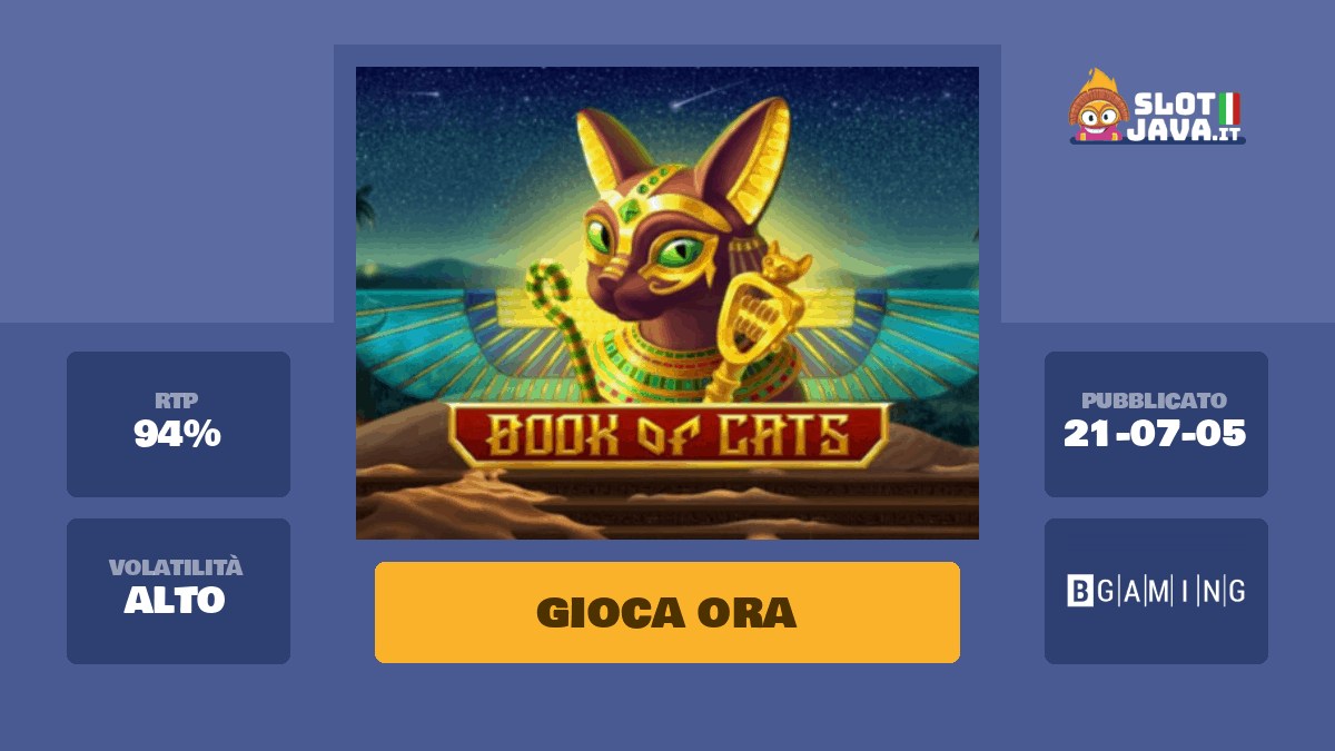 Скриншот слота Book Of Cats от BGaming