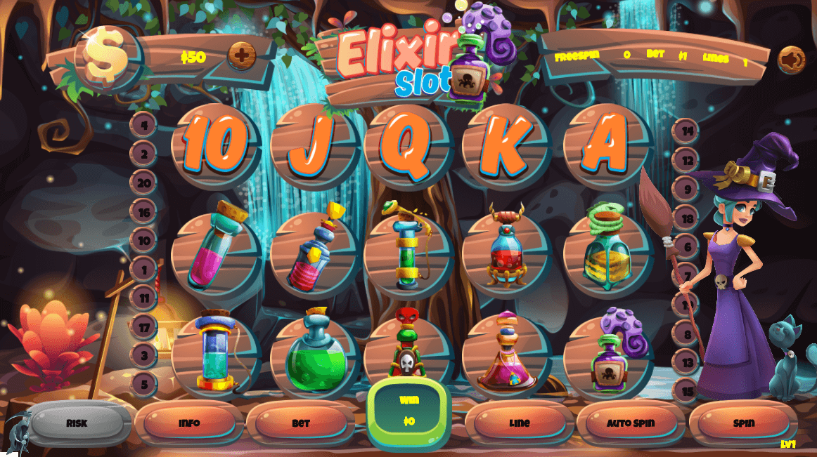 Скриншот слота Book of Elixir от Platipus Gaming