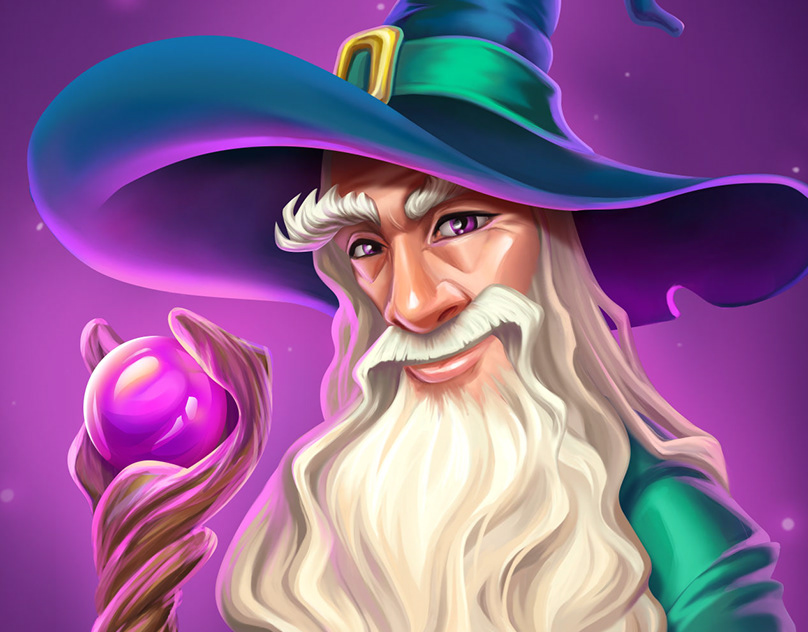 Скриншот слота Book of Merlin от 1x2 Gaming