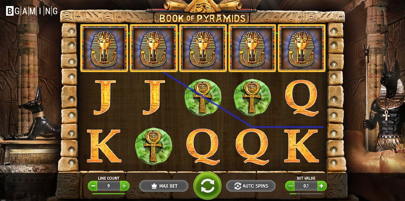 Скриншот слота Book Of Pyramids от BGaming