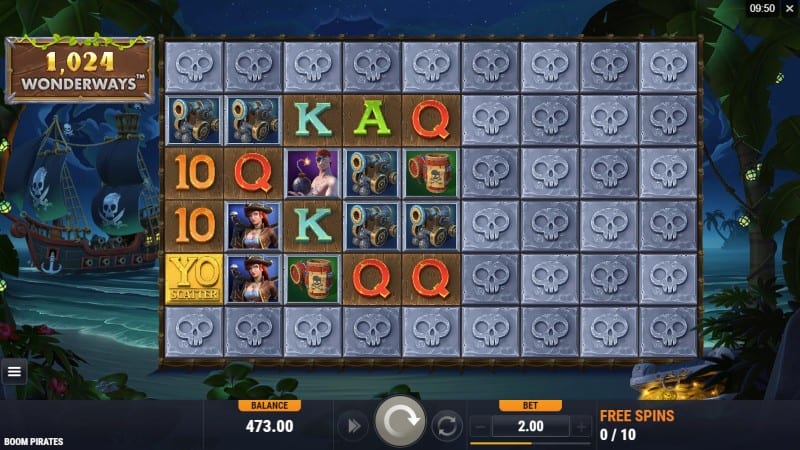 Скриншот слота Boom Pirates от Foxium