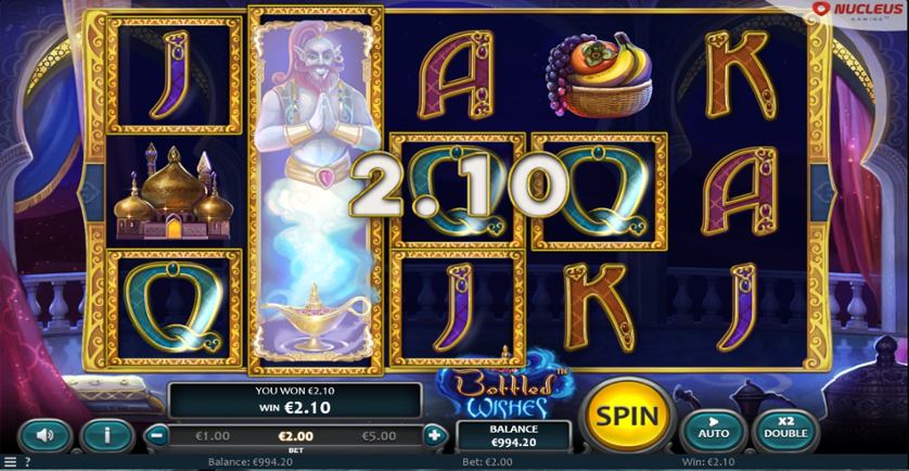 Скриншот слота Bottled Wishes от Nucleus Gaming
