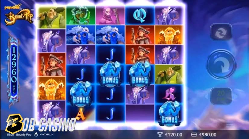 Скриншот слота BountyPop от Red Tiger Gaming