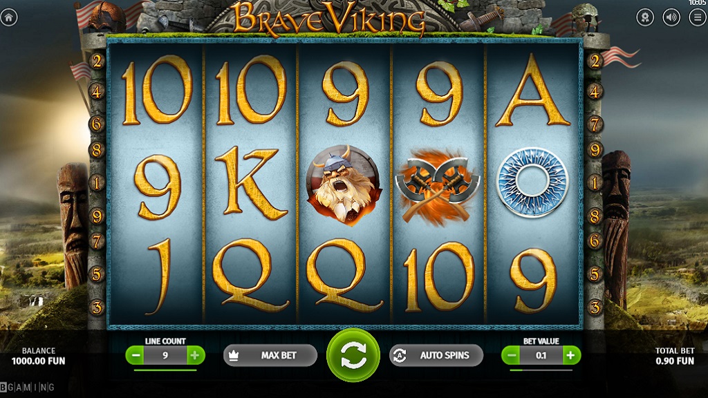Скриншот слота Brave Viking от BGaming