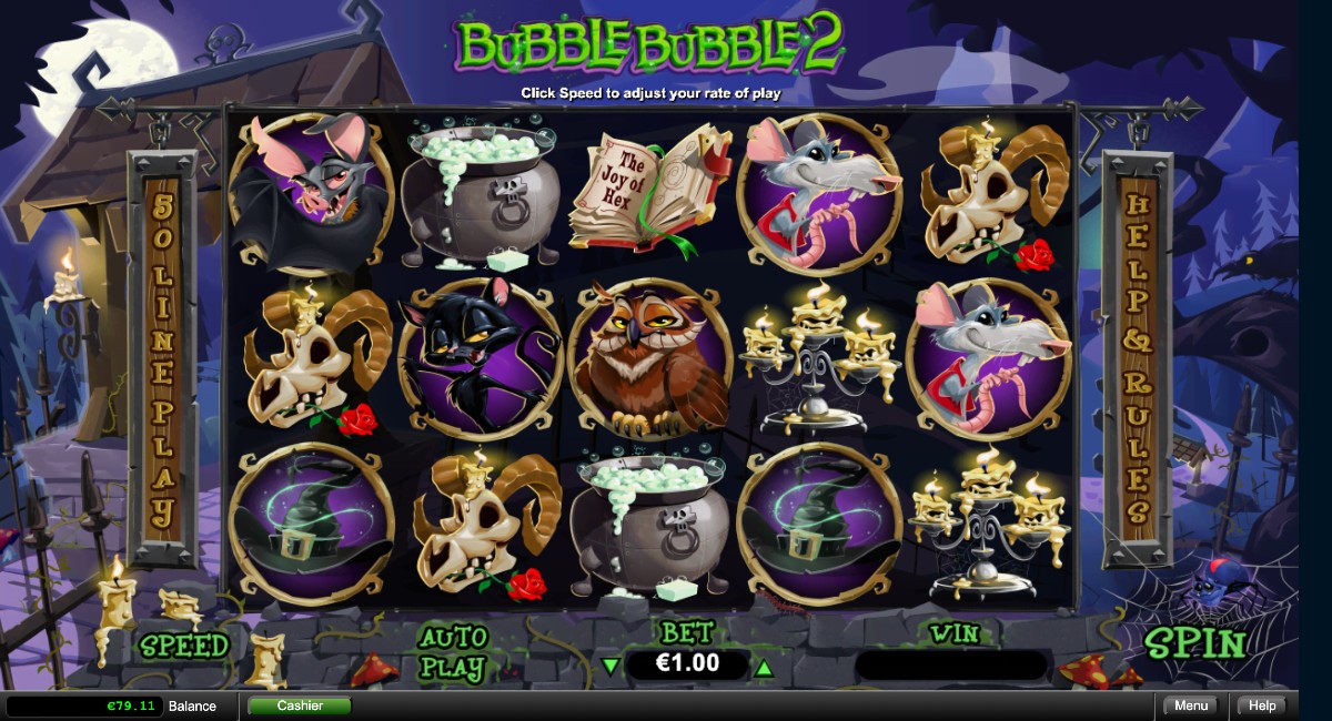 Скриншот слота Bubble Bubble от Spadegaming
