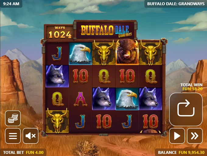 Скриншот слота Buffalo Dale Grand Ways от Playtech