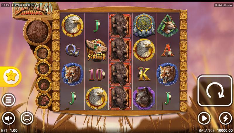 Скриншот слота Buffalo Hunter от Booming Games