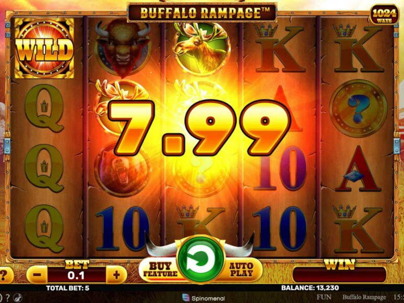 Скриншот слота Buffalo Rampage от Playson