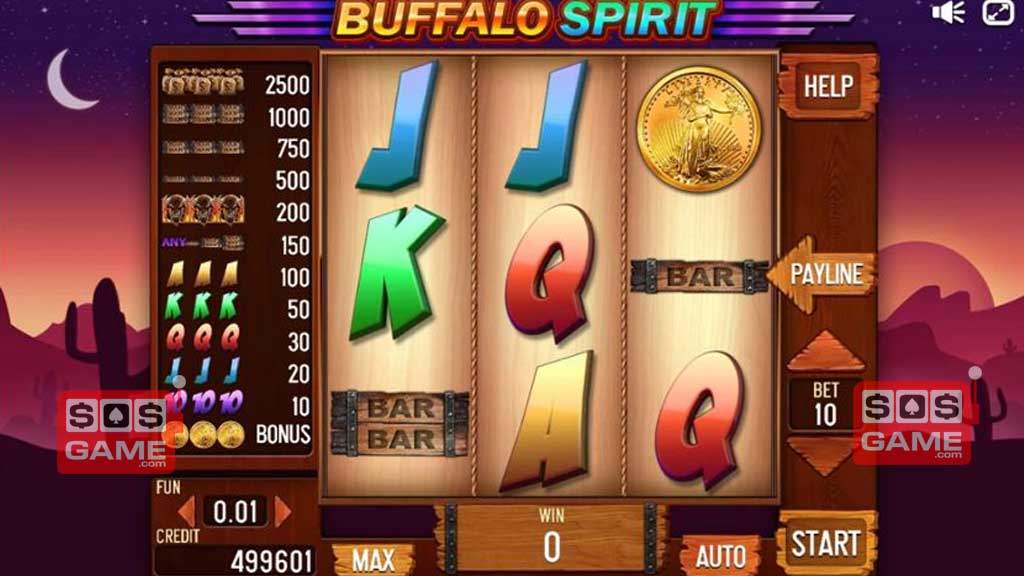 Скриншот слота Buffalo Spirit от WMS