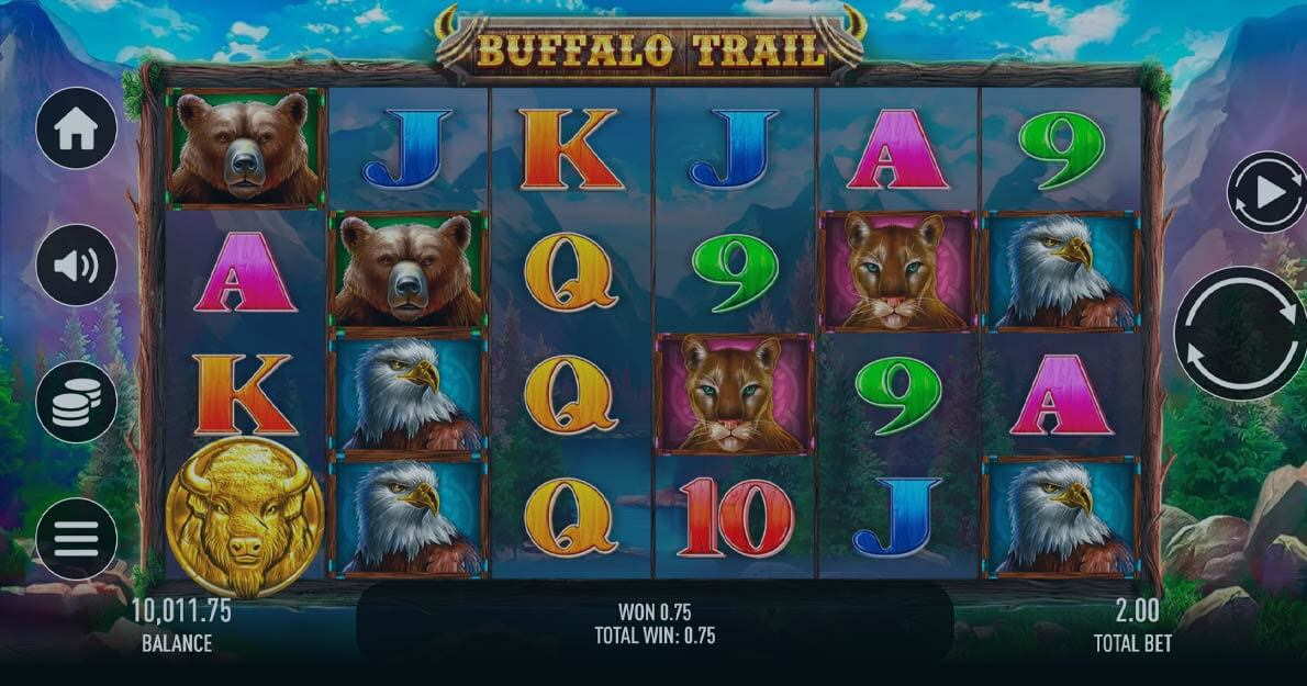 Скриншот слота Buffalo Trail от Gamebeat