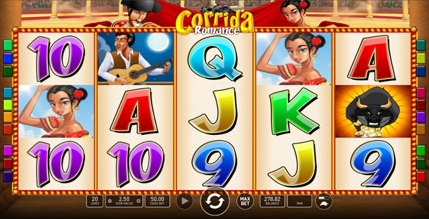 Скриншот слота Corrida Romance от Wazdan
