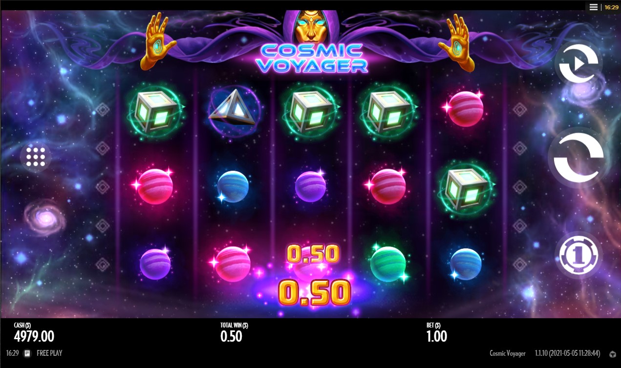 Скриншот слота Cosmic Voyager от Thunderkick