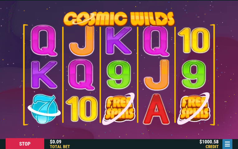 Скриншот слота Cosmic Wilds от Max Win Gaming