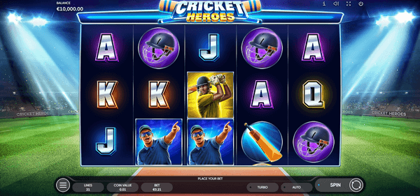 Скриншот слота Cricket Heroes от Endorphina
