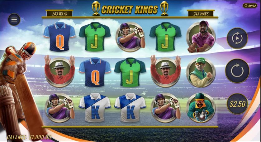 Скриншот слота Cricket Kings от Woohoo Games