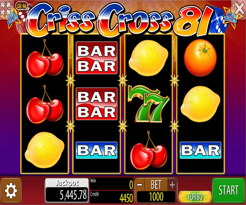 Скриншот слота Criss Cross 81 от Wazdan