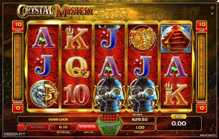 Скриншот слота Кристальное сокровище – игровой автомат от Quickspin