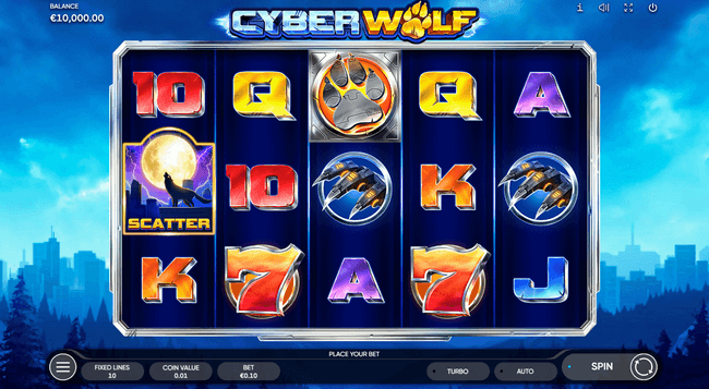 Скриншот слота Cyber Wolf от Endorphina