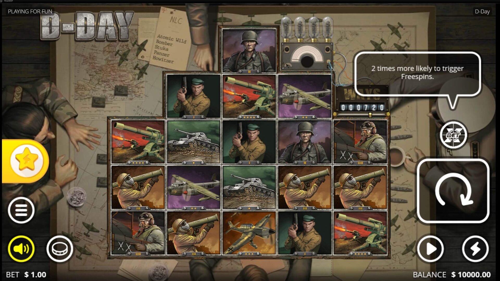 Скриншот слота D-Day от Nolimit City