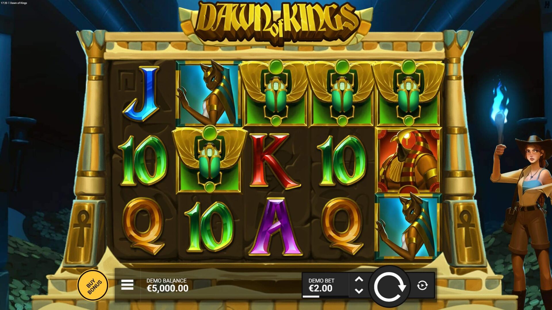 Скриншот слота Dawn of Kings от Hacksaw Gaming
