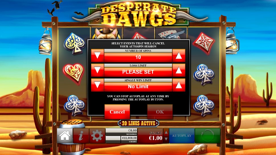 Скриншот слота Desperate Dawgs от Yggdrasil Gaming