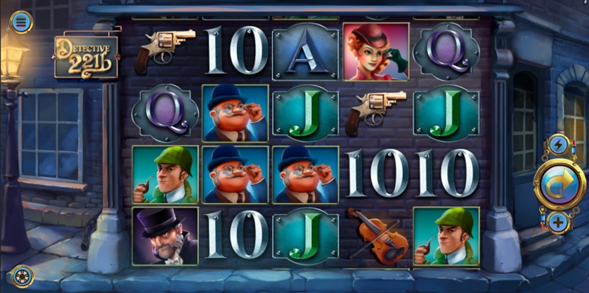 Скриншот слота Detective 221B от Mobilots