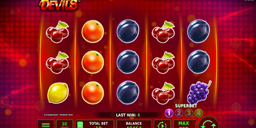 Скриншот слота Devils от Reflex Gaming