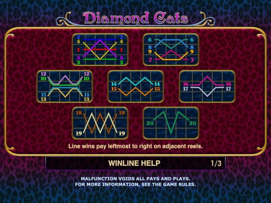 Скриншот слота Diamond Cats от Amatic