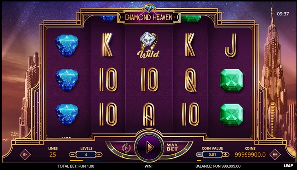 Скриншот слота Diamond Heaven от Leap Gaming