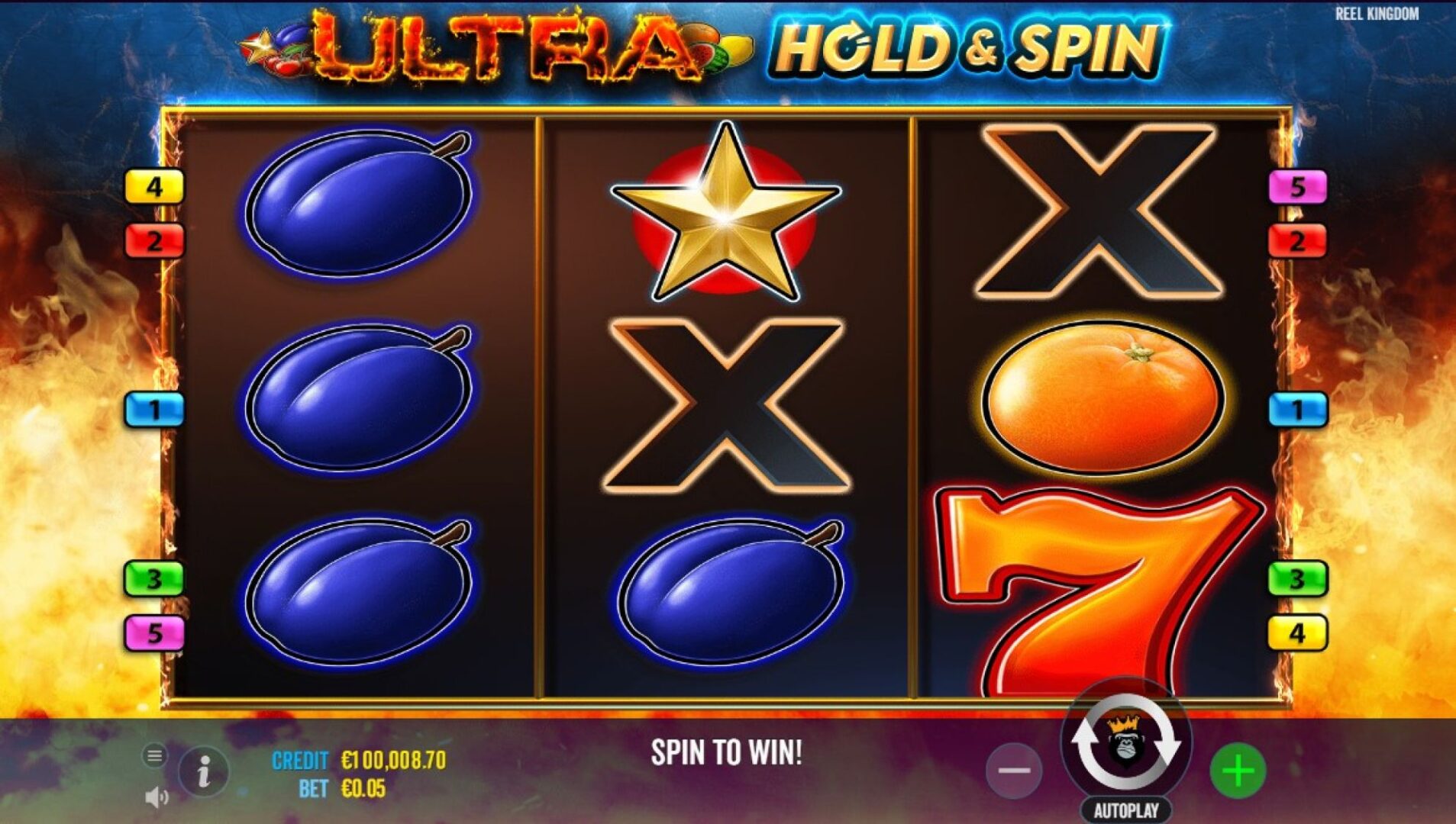 Скриншот слота Dice Hold The Spin от Gamzix